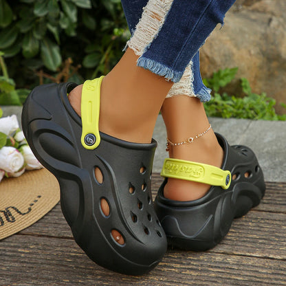 Dam Chunky Platåtofflor (7,3 cm) - Tjock Sula & Lättvikt EVA Clogs